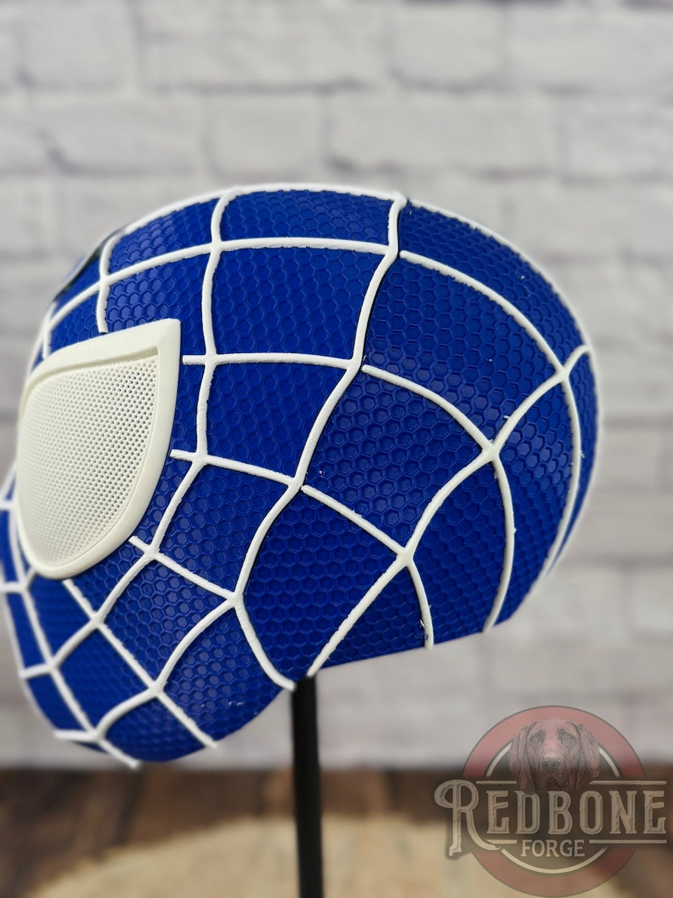 Indy-Inspired Blue & White Web Slinger Helmet