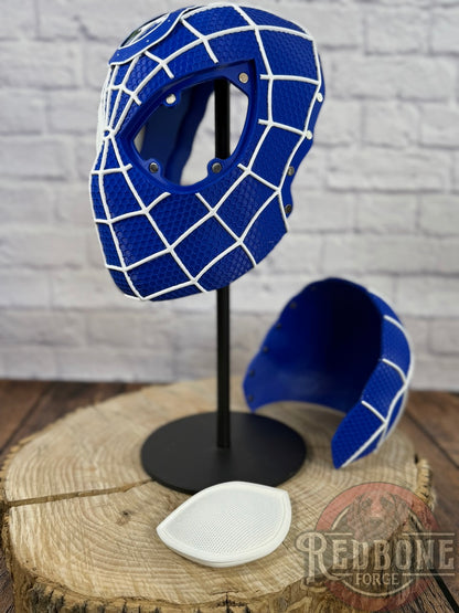 Indy-Inspired Blue & White Web Slinger Helmet