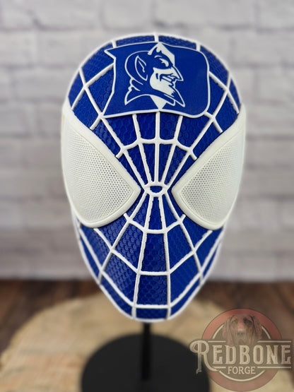 Duke-Inspired Blue & White Web Slinger Helmet