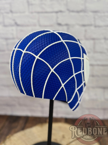Duke-Inspired Blue & White Web Slinger Helmet