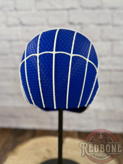 Duke-Inspired Blue & White Web Slinger Helmet