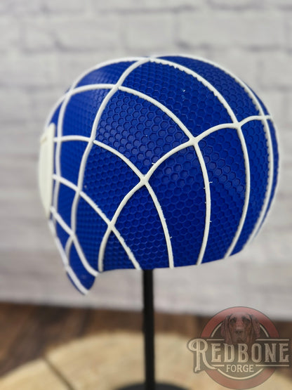 Duke-Inspired Blue & White Web Slinger Helmet