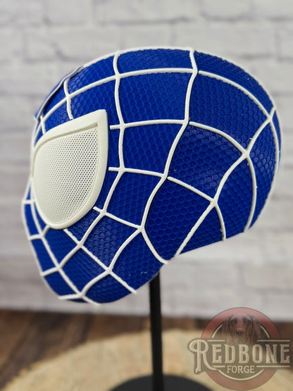 Duke-Inspired Blue & White Web Slinger Helmet