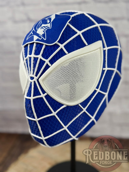 Duke-Inspired Blue & White Web Slinger Helmet