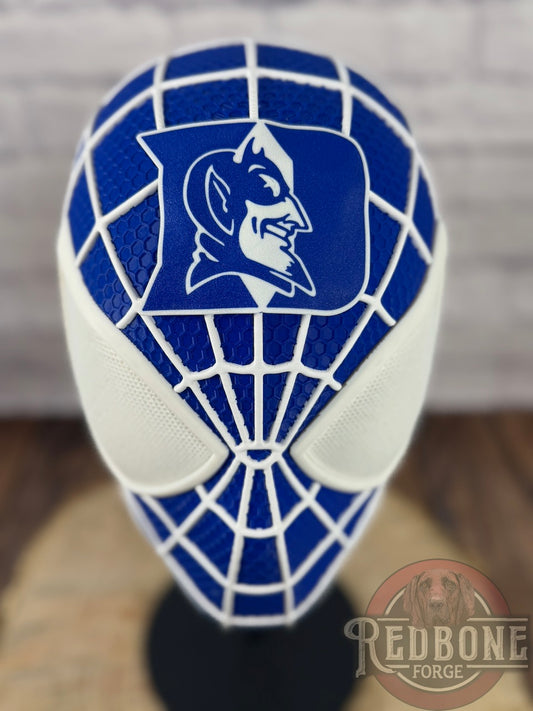Duke-Inspired Blue & White Web Slinger Helmet