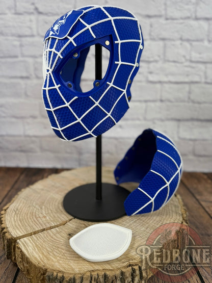 Duke-Inspired Blue & White Web Slinger Helmet