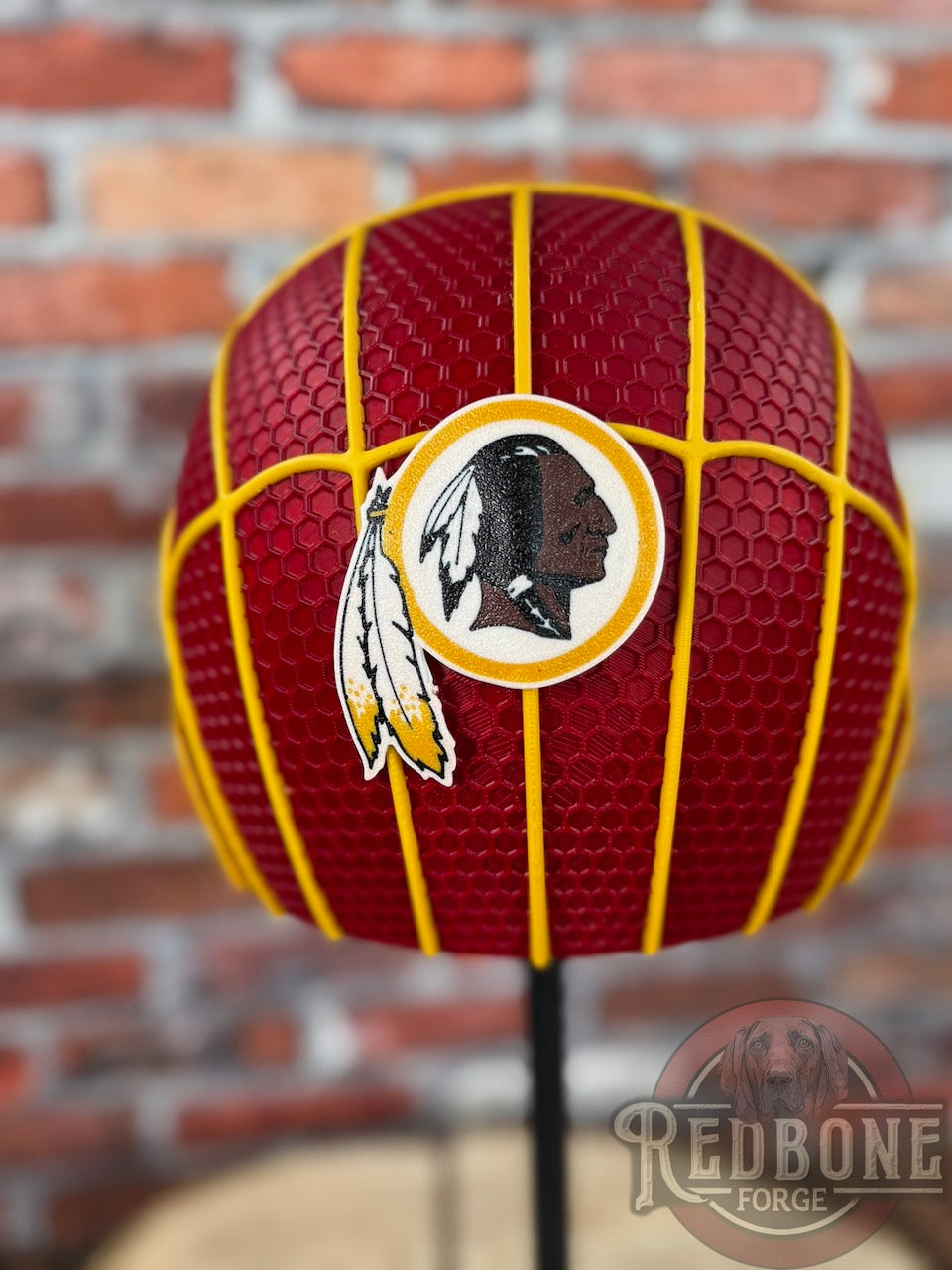 Washington-Inspired Garnet & Gold Web Slinger Helmet