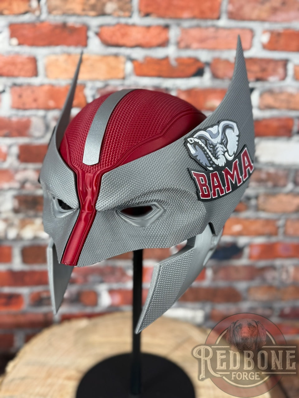 Alabama-Inspired Crimson & Gray Mutant Cowl