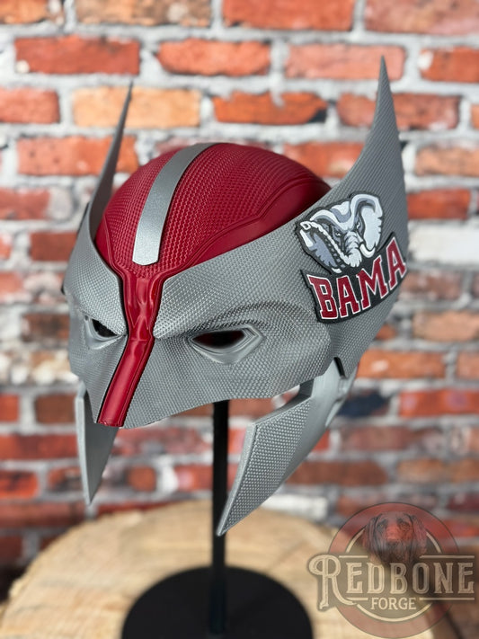 Alabama-Inspired Crimson & Gray Mutant Cowl