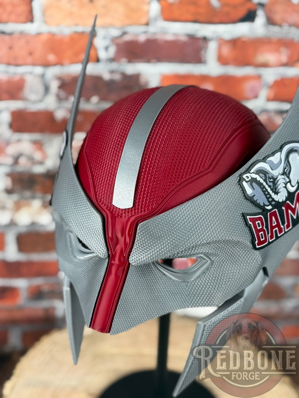 Alabama-Inspired Crimson & Gray Mutant Cowl