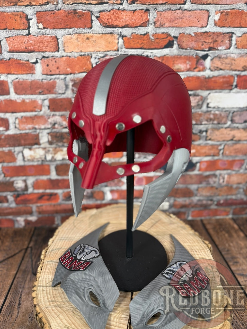 Alabama-Inspired Crimson & Gray Mutant Cowl