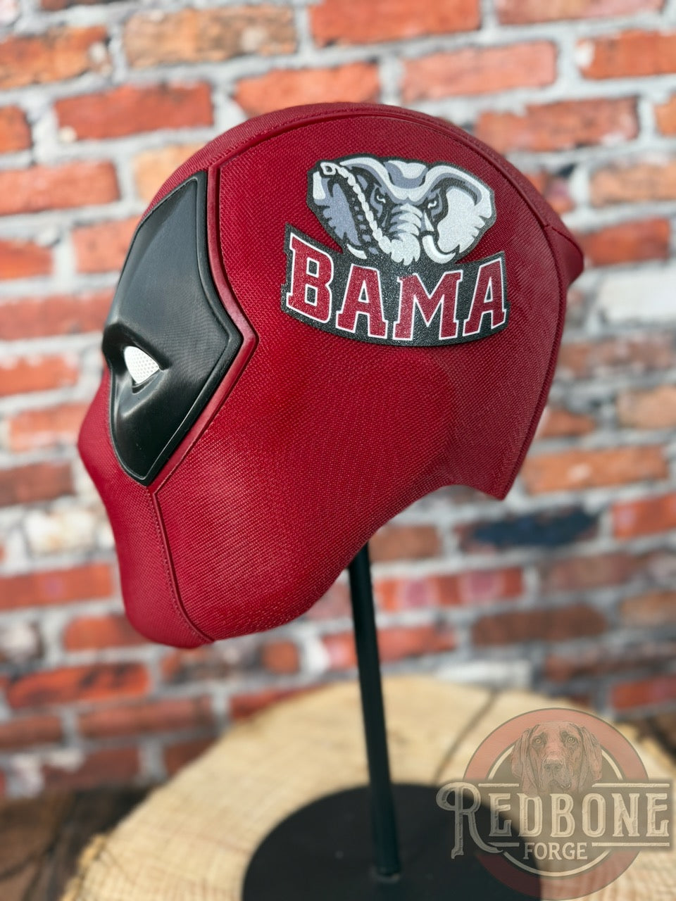 Alabama-Inspired Crimson & Black Bama Masked Mercenary