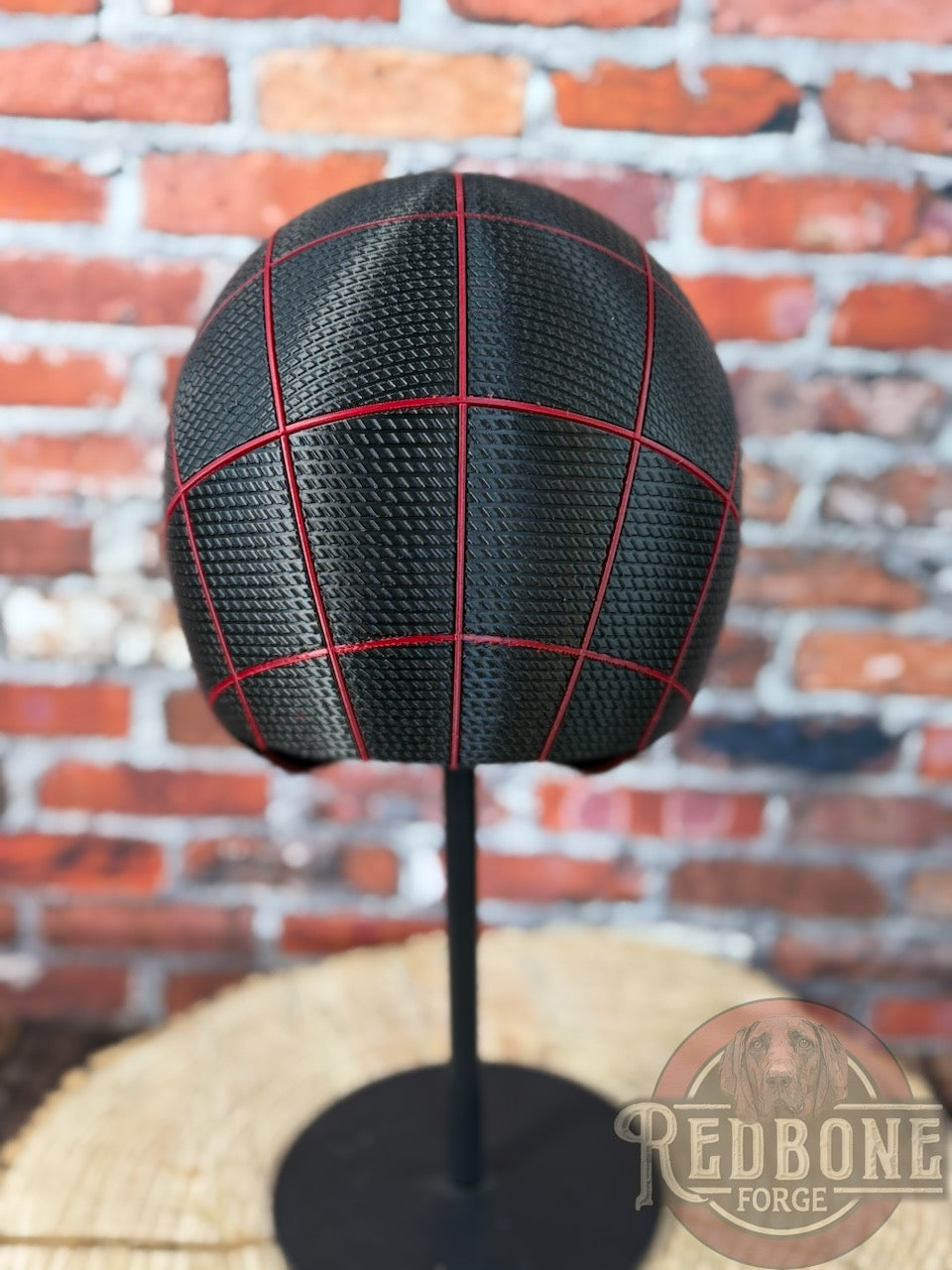Alabama-Inspired Black & Crimson Miles Web Slinger Helmet