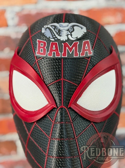 Alabama-Inspired Black & Crimson Miles Web Slinger Helmet