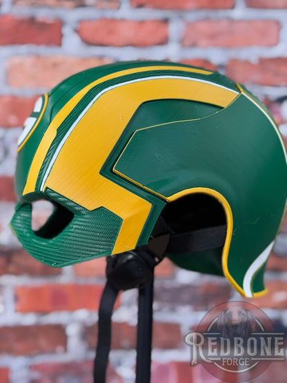 Green Bay-Inspired Green & Gold Liberty Defender Helmet