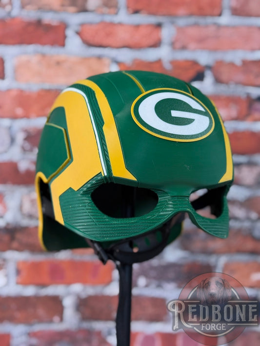 Green Bay-Inspired Green & Gold Liberty Defender Helmet