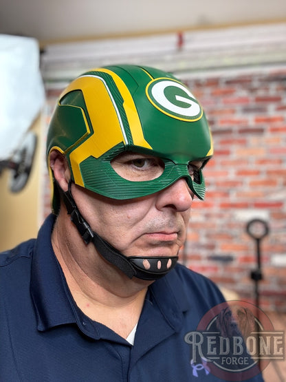 Green Bay-Inspired Green & Gold Liberty Defender Helmet