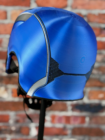 Detroit-Inspired Blue and Silver Liberty Defender Helmet