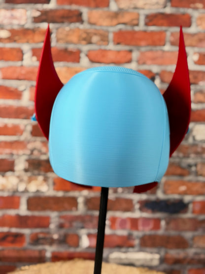 Cardinal-Inspired Red & Powder Blue Mutant Cowl