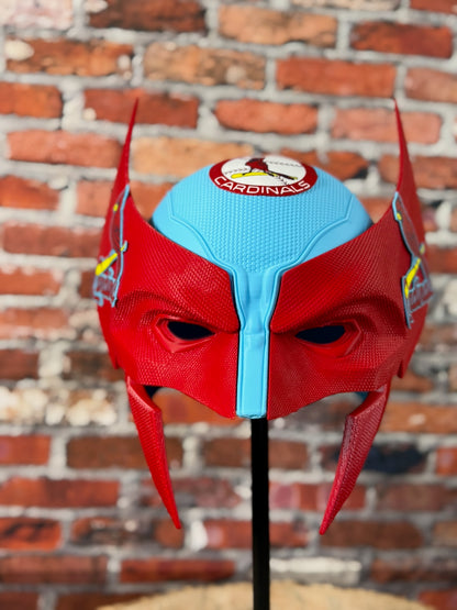 Cardinal-Inspired Red & Powder Blue Mutant Cowl