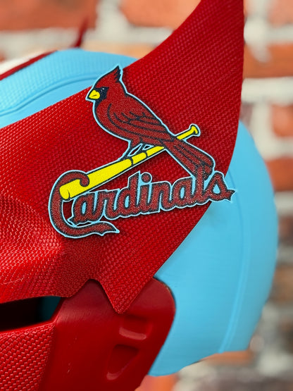 Cardinal-Inspired Red & Powder Blue Mutant Cowl