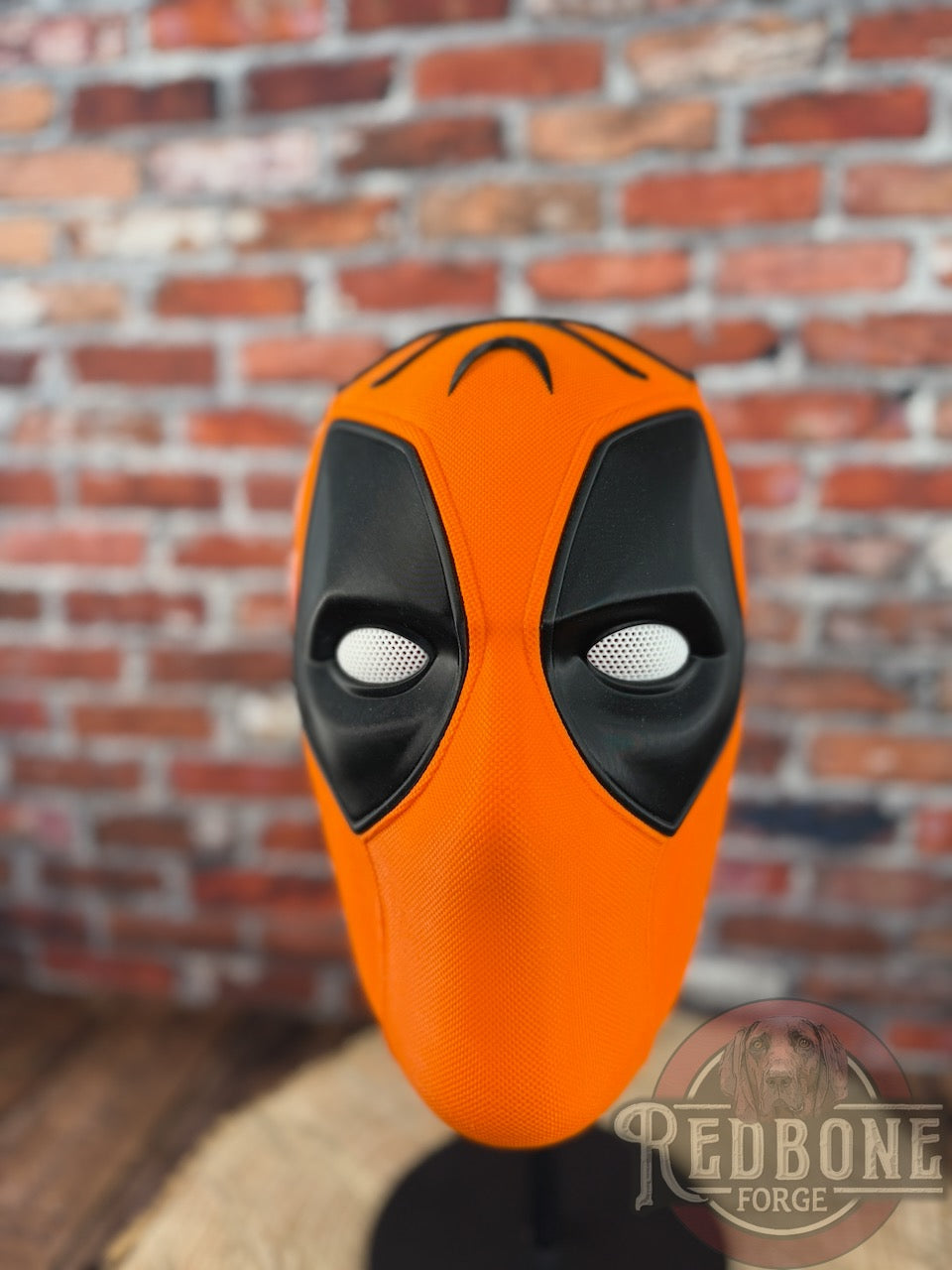 Cincinnati-Inspired Orange & Black Stripes Masked Mercenary Mask