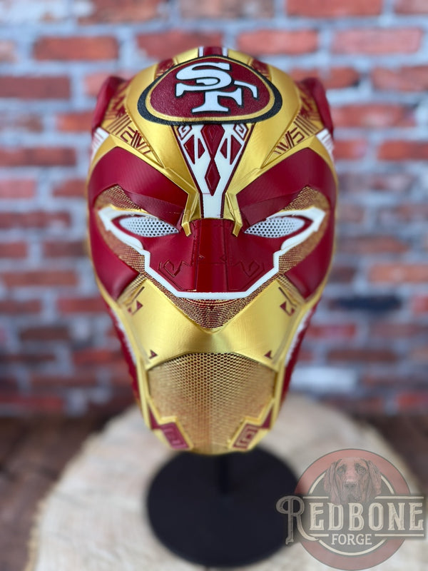 San Francisco 49Ers Black Panther 3D Printed Helmet