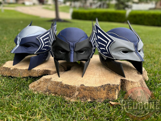 St. Louis- Inspired Blue & Silver Football Mutant Cowl