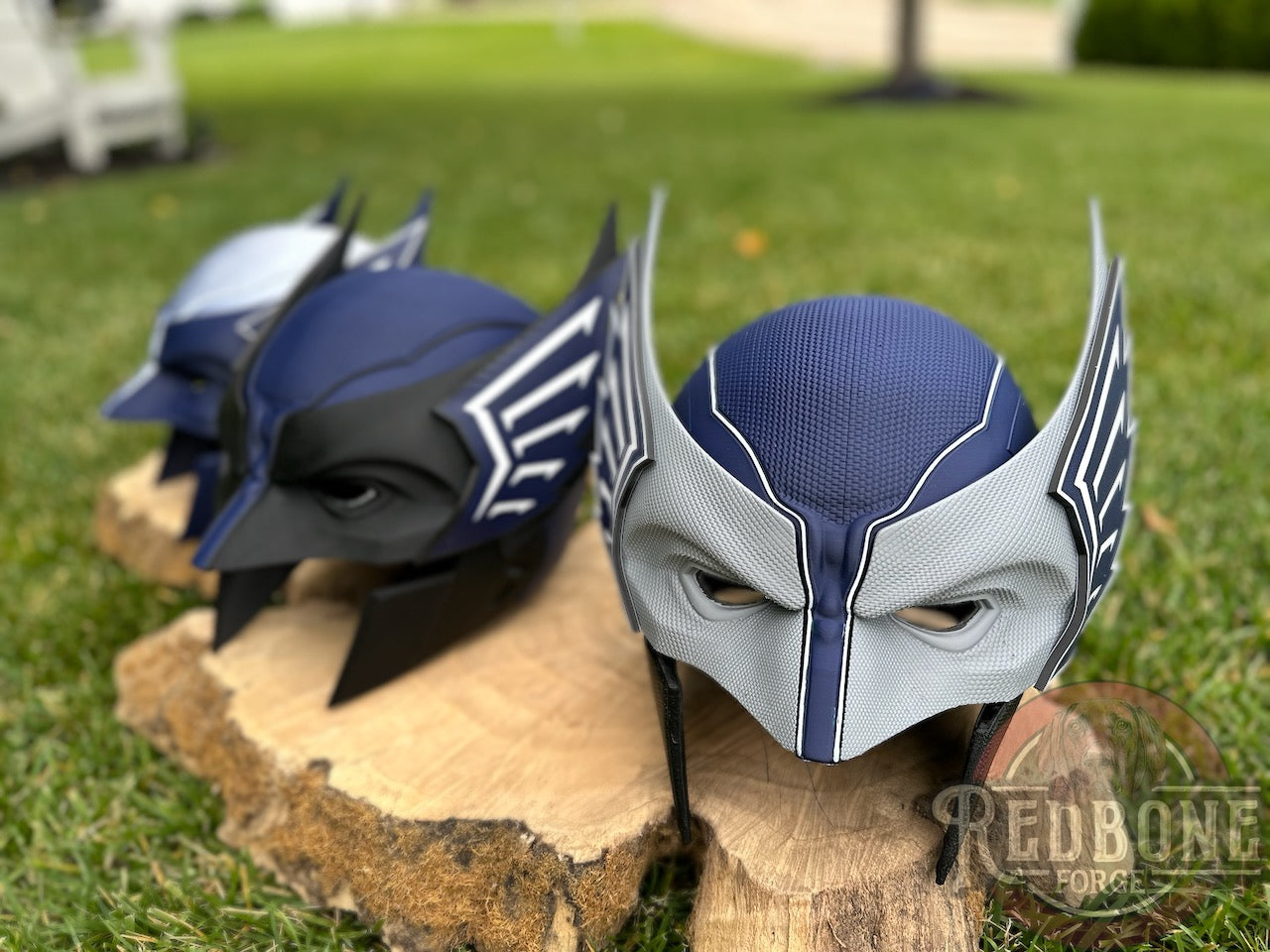 St. Louis- Inspired Blue & Silver Football Mutant Cowl