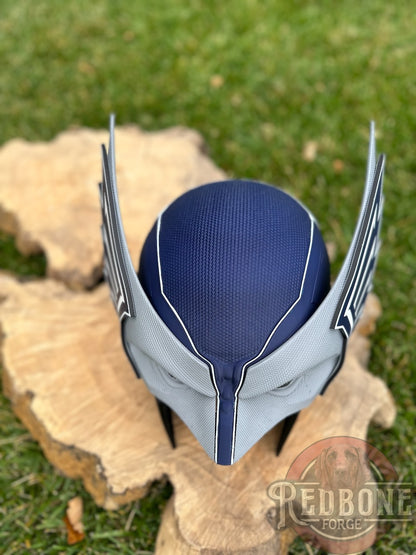 St. Louis- Inspired Blue & Silver Football Mutant Cowl