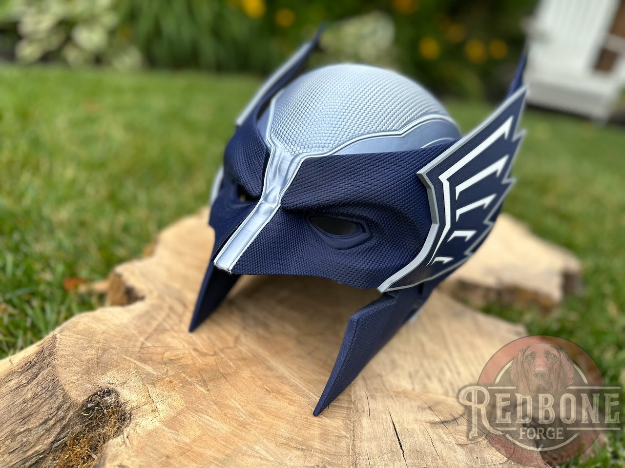 St. Louis- Inspired Blue & Silver Football Mutant Cowl
