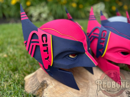 St. Louis- Inspired City Red & Blue Soccer Mutant Cowl