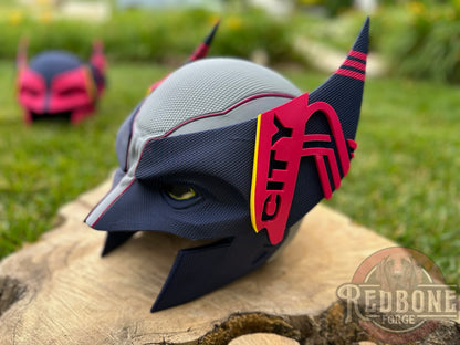 St. Louis- Inspired City Red & Blue Soccer Mutant Cowl