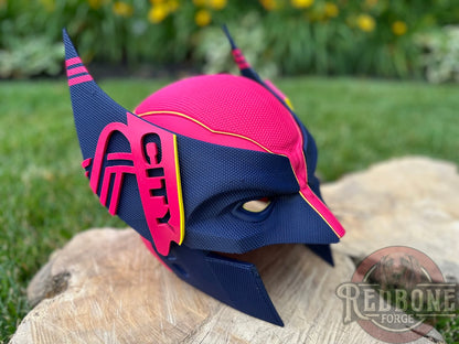 St. Louis- Inspired City Red & Blue Soccer Mutant Cowl