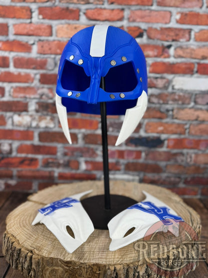 Kentucky-Inspired Blue & White Mutant Cowl
