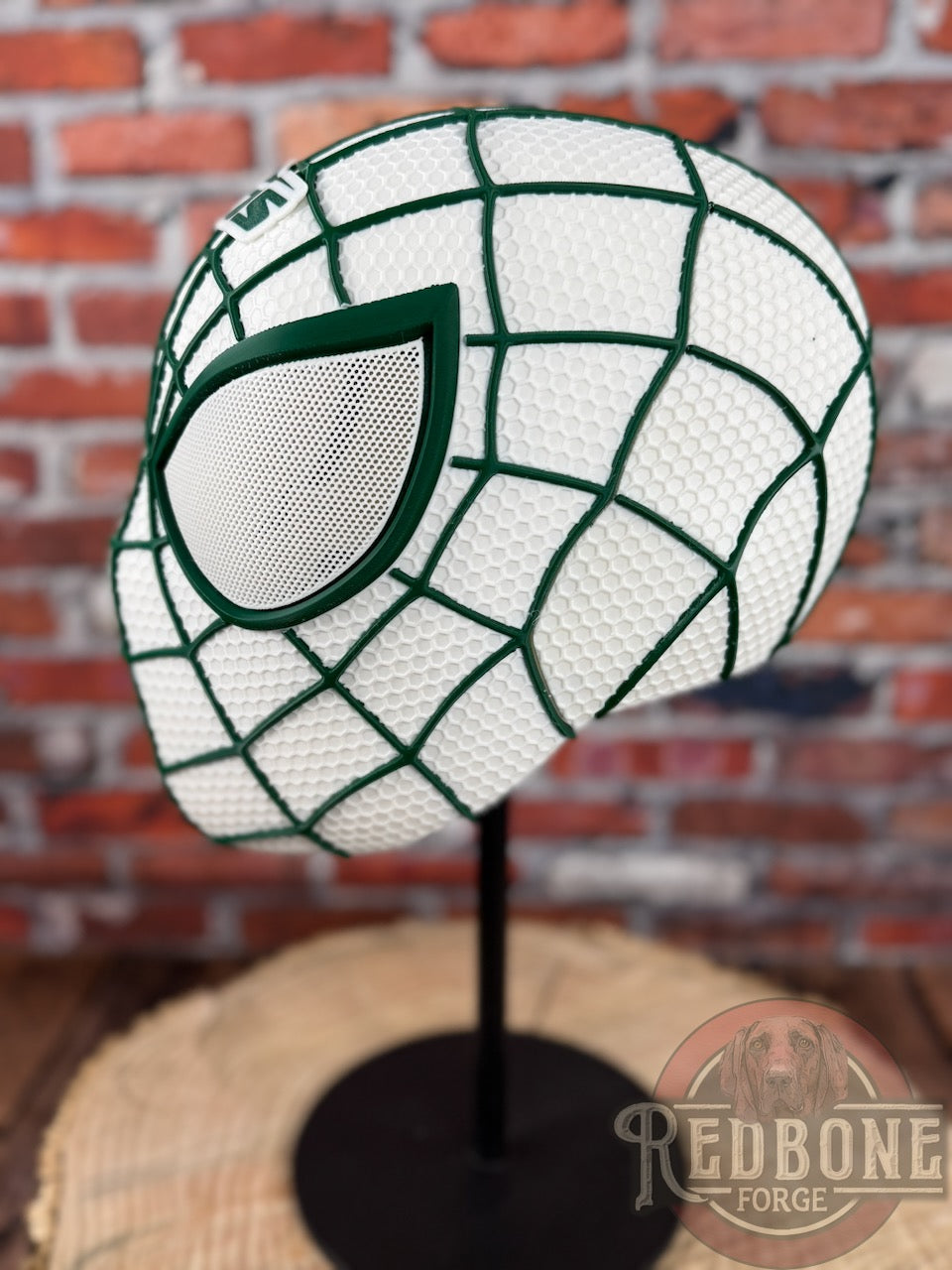 New York-Inspired Green & White Web Slinger Helmet