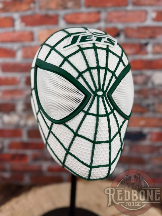 New York-Inspired Green & White Web Slinger Helmet