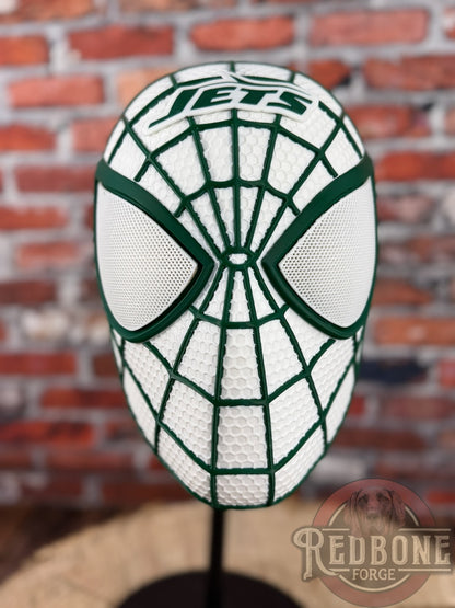 New York-Inspired Green & White Web Slinger Helmet