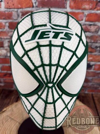 New York-Inspired Green & White Web Slinger Helmet