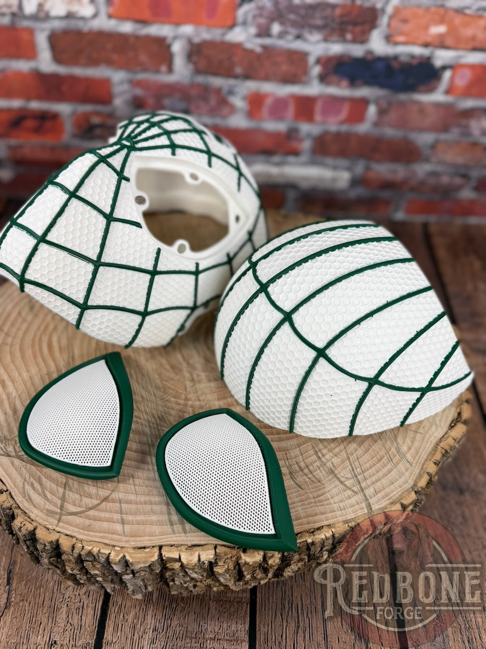 New York-Inspired Green & White Web Slinger Helmet