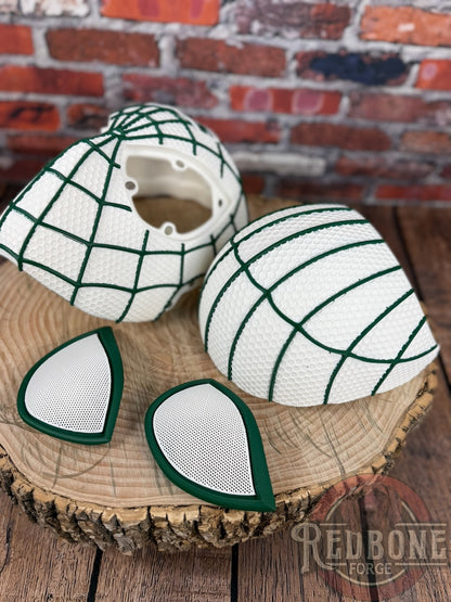 New York-Inspired Green & White Web Slinger Helmet