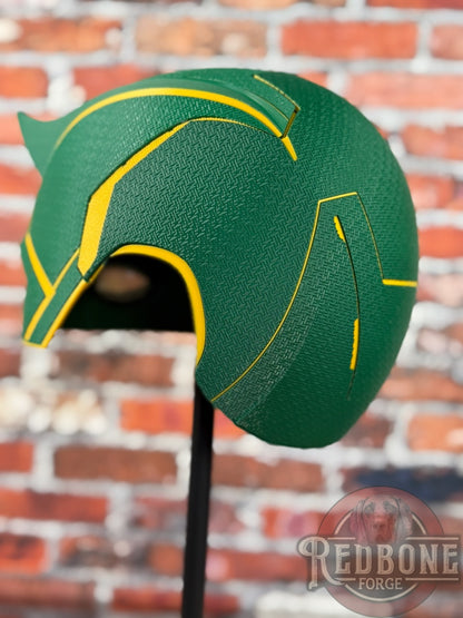 Green Bay-Inspired Green & Yellow Blind Devil Helmet