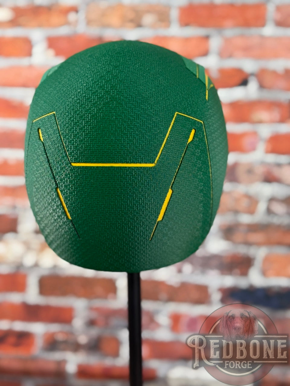 Green Bay-Inspired Green & Yellow Blind Devil Helmet