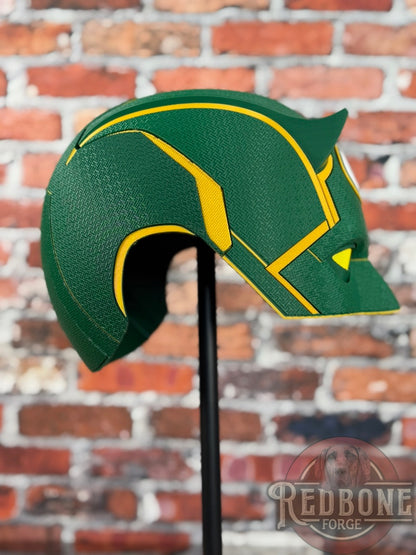 Green Bay-Inspired Green & Yellow Blind Devil Helmet