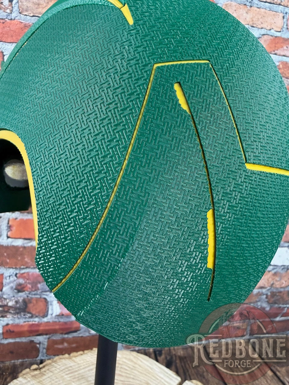 Green Bay-Inspired Green & Yellow Blind Devil Helmet