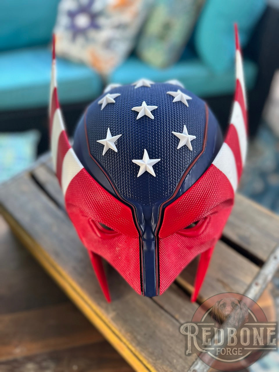 USA Inspired Red, White, & Blue Star Mutant Cowl