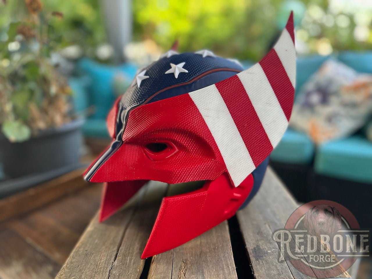 USA Inspired Red, White, & Blue Star Mutant Cowl