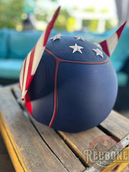 USA Inspired Red, White, & Blue Star Mutant Cowl
