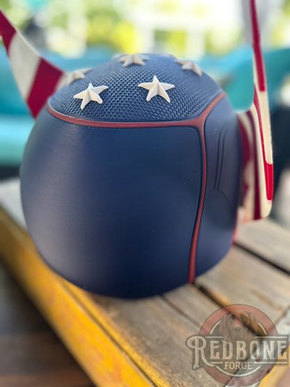USA Inspired Red, White, & Blue Star Mutant Cowl