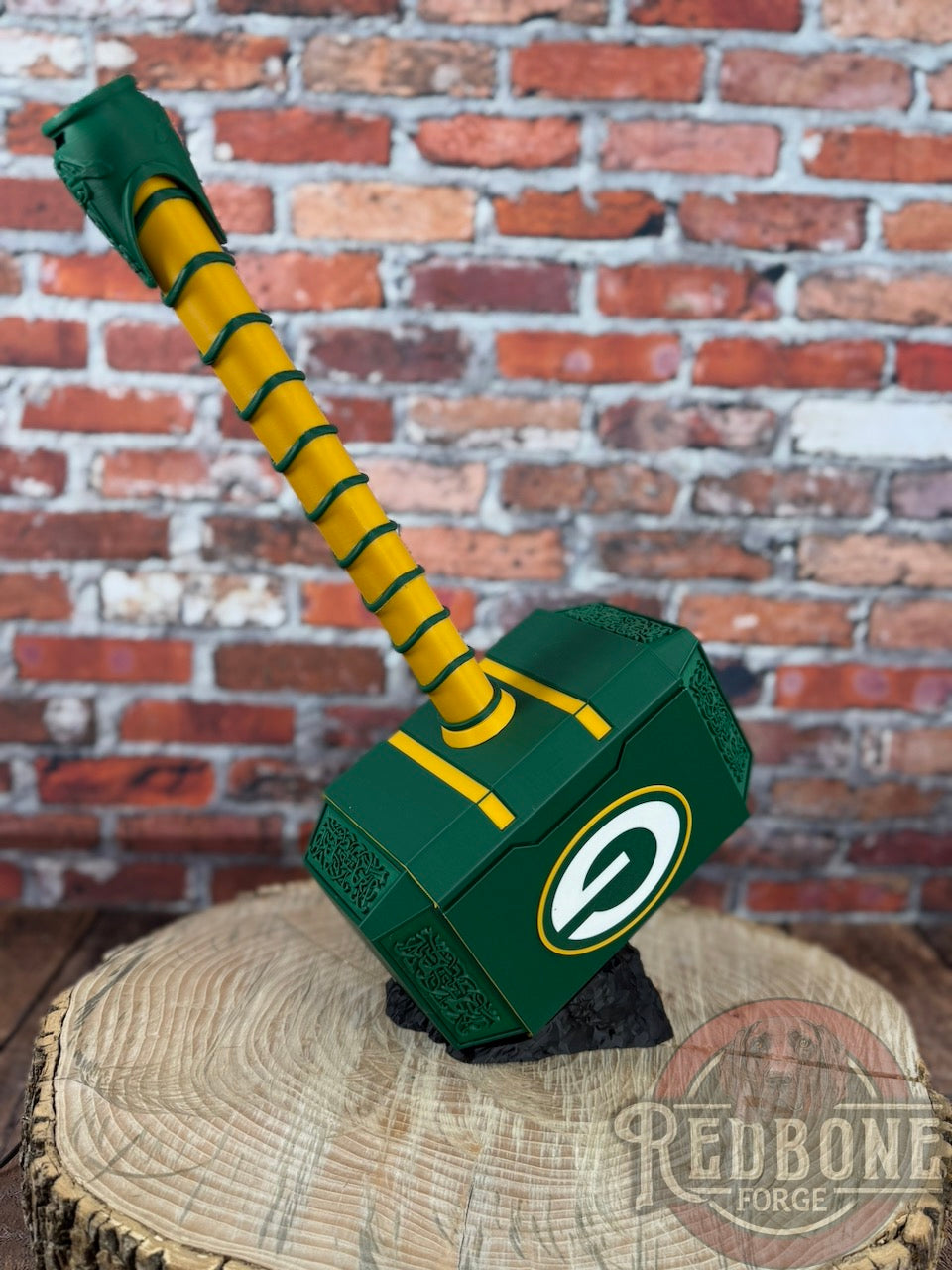 Green Bay-Inspired Mjolnir Thor Hammer